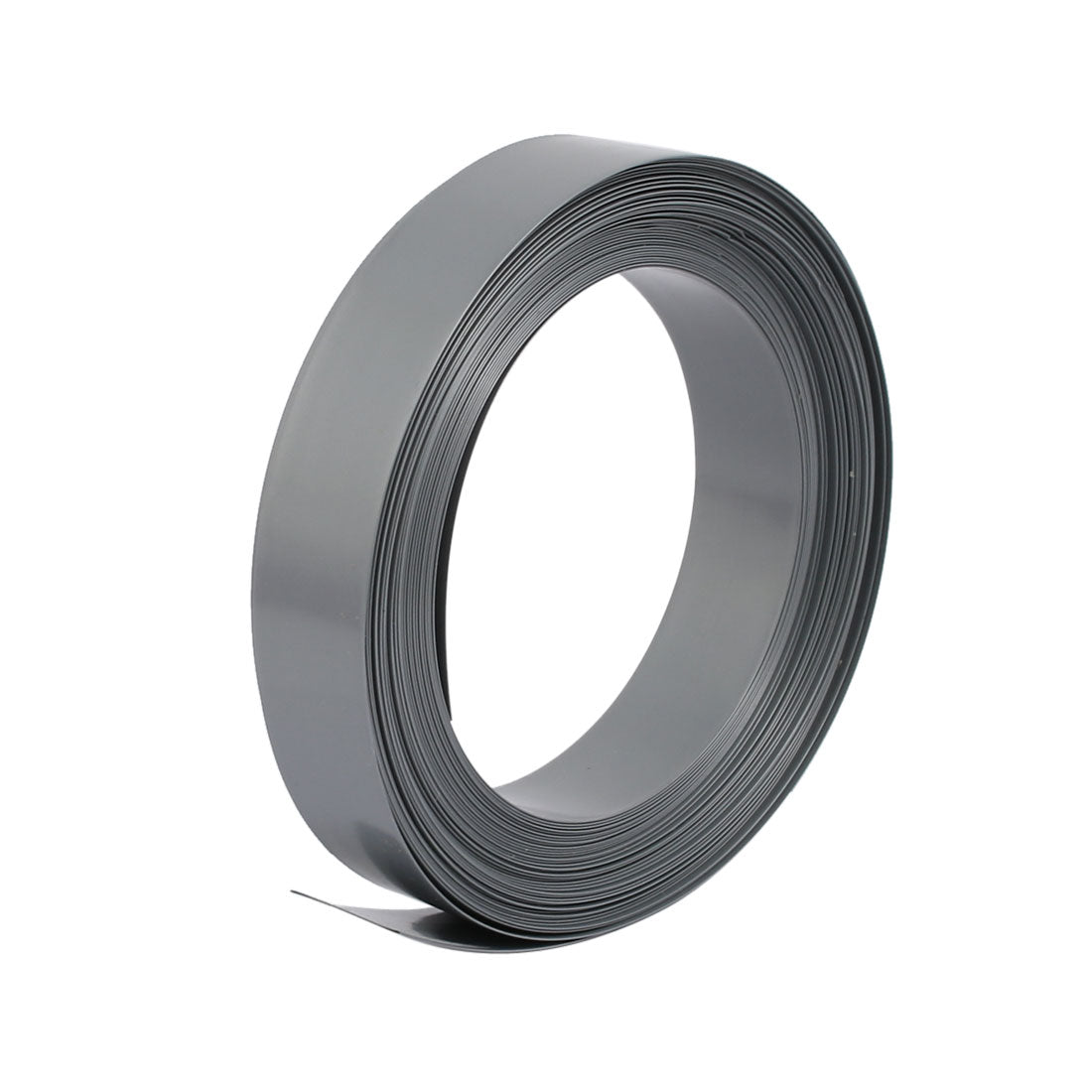 Harfington 17mm Flat Width 10M Length PVC Heat Shrinkable Tube Gray for AAA Battery
