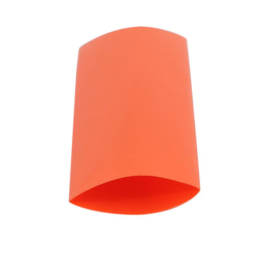 Harfington 17mm Flat Width 46mm Long PVC Heat Shrinkable Tube Nacarat for AAA Battery Pack