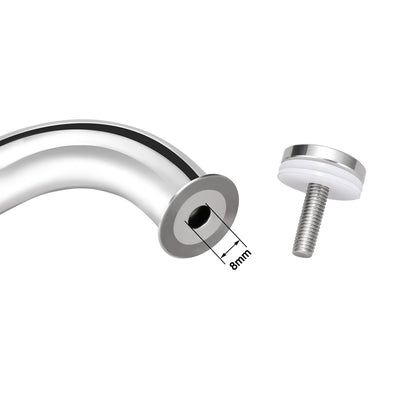 Harfington 1 Inch Dia 16.7 Inch Hole Center 304 Stainless Steel Shower Door Handle Polished