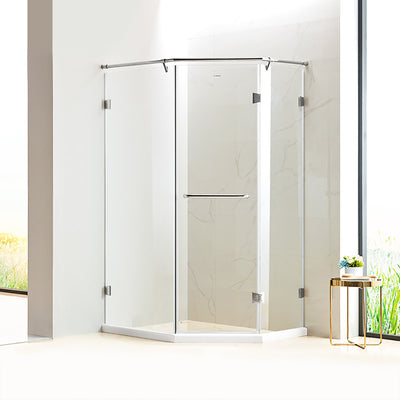 Harfington 1 Inch Dia 16.7 Inch Hole Center 304 Stainless Steel Shower Door Handle Polished