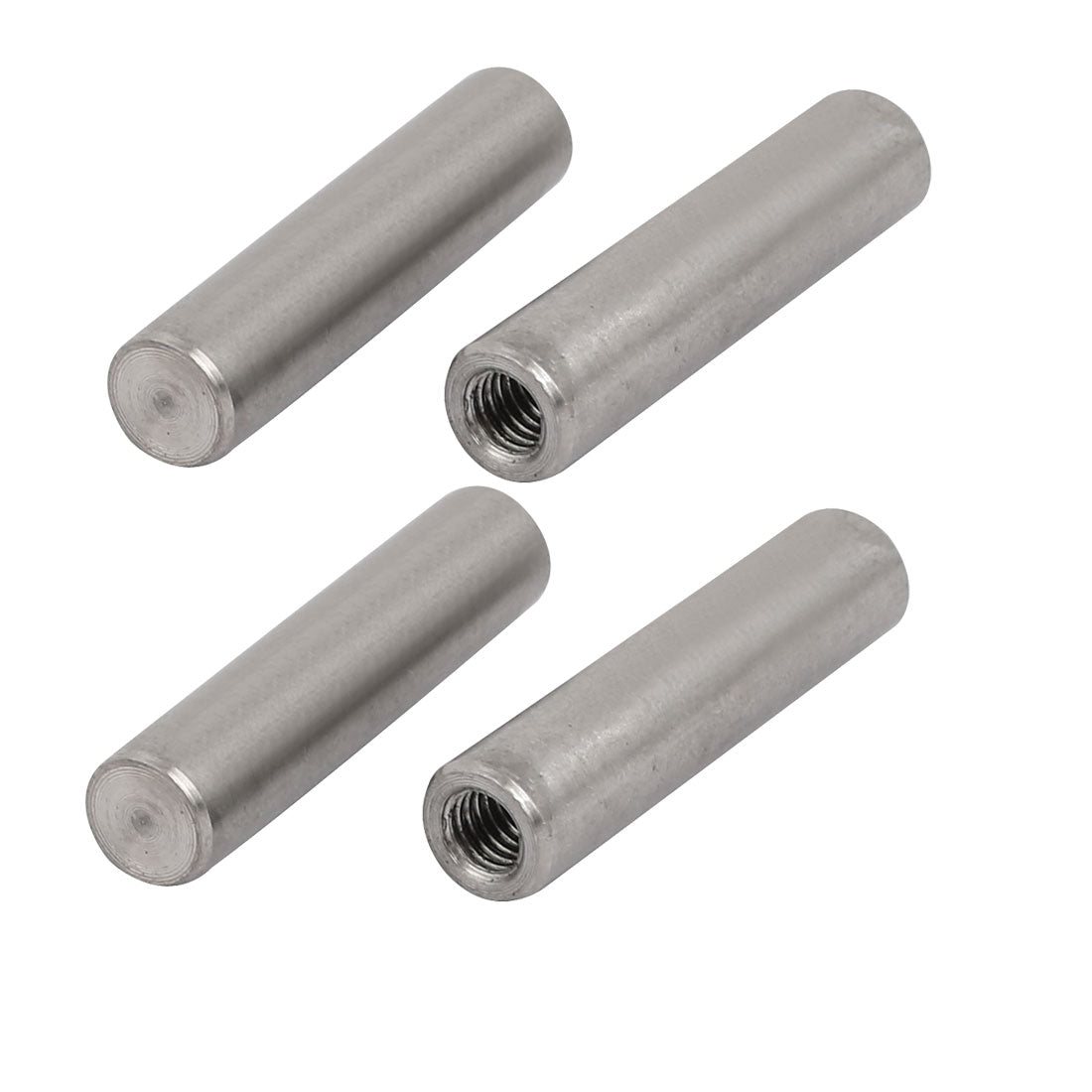 Harfington 304 Stainless Steel M5 Female Thread 8mm x 35mm Cylindrical Dowel Pin 4pcs