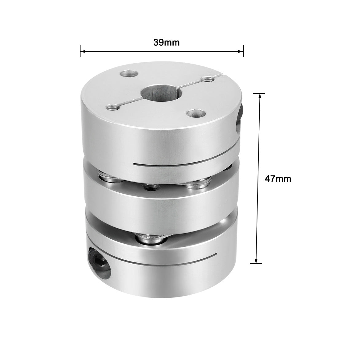 uxcell Uxcell Clamp Tight Motor Shaft 2 Diaphragm Coupling Coupler 47x39mm
