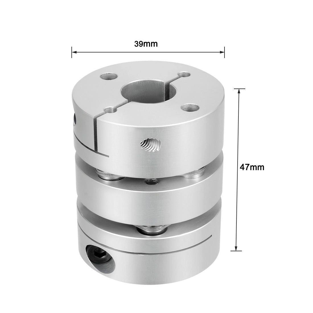 uxcell Uxcell Clamp Tight Motor Shaft 2 Diaphragm Coupling Coupler 47x39mm