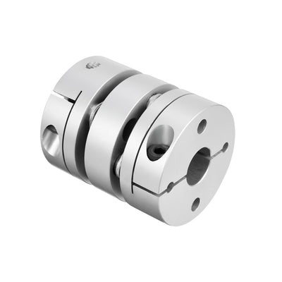Harfington Uxcell Clamp Tight Motor Shaft 2 Diaphragm Coupling Coupler 47x39mm