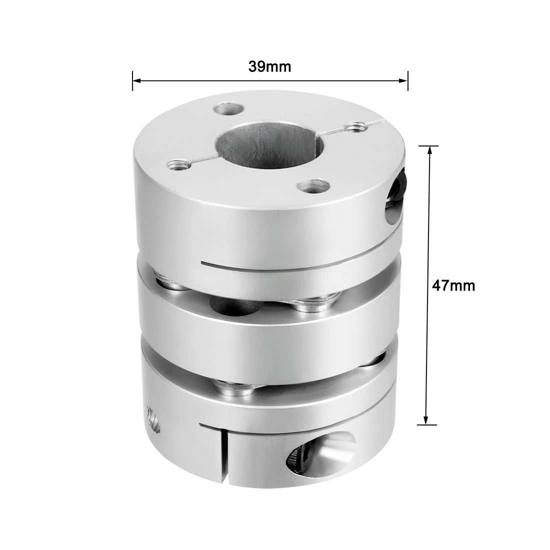 uxcell Uxcell Clamp Tight Motor Shaft 2 Diaphragm Coupling Coupler 47x39mm