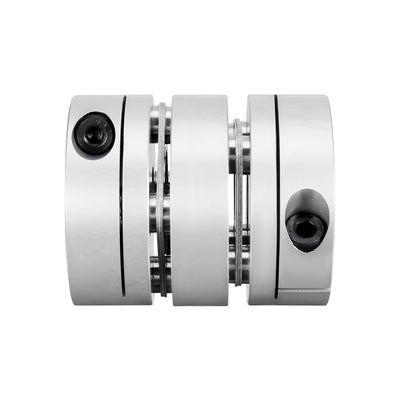 Harfington Uxcell Clamp Tight Motor Shaft 2 Diaphragm Coupling Coupler 47x39mm