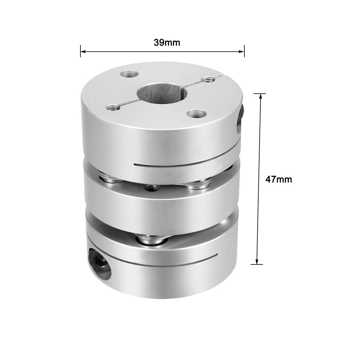 uxcell Uxcell Clamp Tight Motor Shaft 2 Diaphragm Coupling Coupler 47x39mm