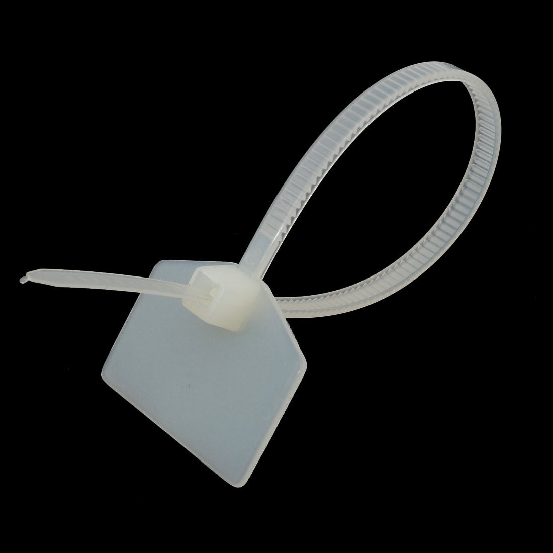 Harfington 155mm Long Nylon Self-Locking 21x27mm Label Marker Cable Tie Strap Zip White