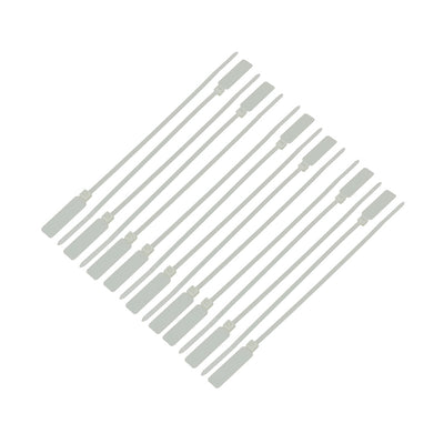 Harfington 15pcs 180mm Long Nylon Self-Locking 30mm x 9mm Label Cable Tie Zip Clear-white