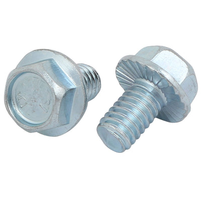 Harfington 8Pcs 5/16-18 x 1/2 Inch Thread Carbon Steel Hex Serrated Head Flange Screw Bolt