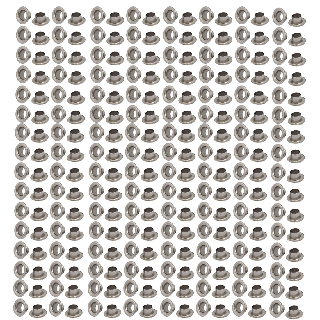 Harfington 500pcs 4mm Inner Dia 201 Stainless Steel Eyelet Grommets Kit w Washer for Leather Canvas Clothes Shoes
