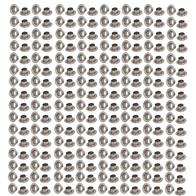 Harfington 500pcs 4mm Inner Dia 201 Stainless Steel Eyelet Grommets Kit w Washer for Leather Canvas Clothes Shoes
