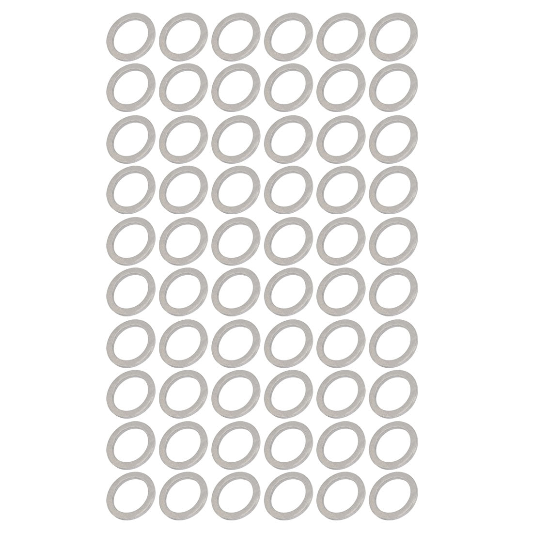 Harfington 13mmx18mmx1.5mm Engine Oil Drain Plug Crush Gasket Aluminum Flat Washer Seals 60pcs