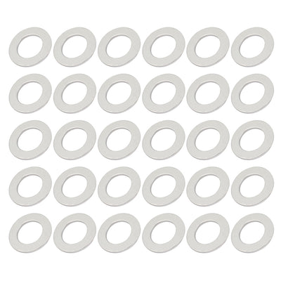 Harfington 14mmx24mmx1.5mm Engine Oil Drain Plug Crush Gasket Aluminum Flat Washer Seals 30pcs