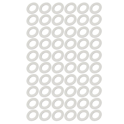 Harfington 14mmx24mmx1.5mm Engine Oil Drain Plug Crush Gasket Aluminum Flat Washer Seals 60pcs