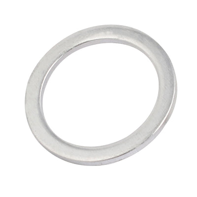 Harfington 17mmx22mmx1.5mm Engine Oil Drain Plug Crush Gasket Aluminum Flat Washer Seals 30pcs