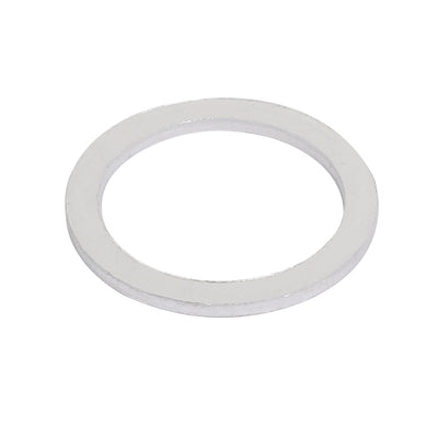 Harfington 17mmx22mmx1.5mm Engine Oil Drain Plug Crush Gasket Aluminum Flat Washer Seals 30pcs