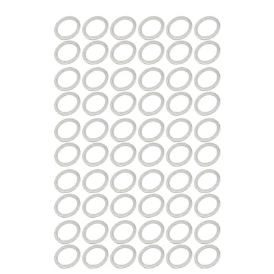Harfington 17mmx23mmx1.5mm Engine Oil Drain Plug Crush Gasket Aluminum Flat Washer Seals 60pcs