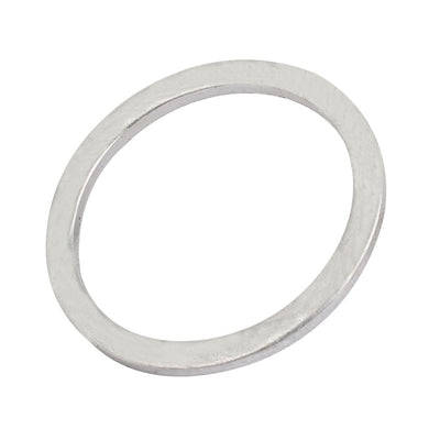 Harfington 21mmx26mmx1.5mm Engine Oil Drain Plug Crush Gasket Aluminum Flat Washer Seals 30pcs