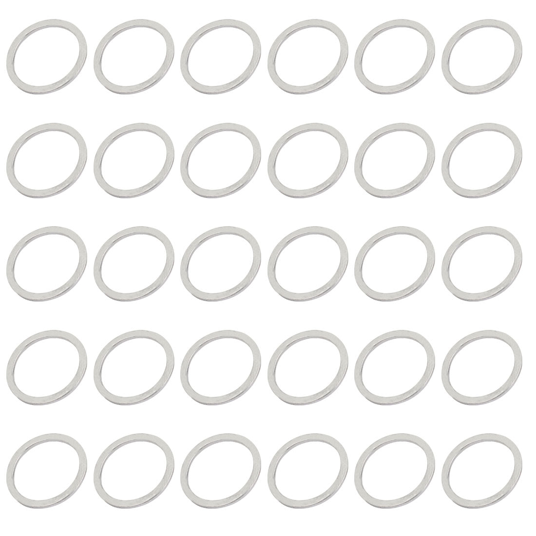 Harfington 21mmx26mmx1.5mm Engine Oil Drain Plug Crush Gasket Aluminum Flat Washer Seals 30pcs
