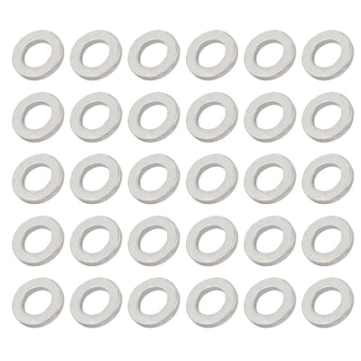 Harfington 8mmx14mmx2mm Engine Oil Drain Plug Crush Gasket Aluminum Washer Seals 30pcs