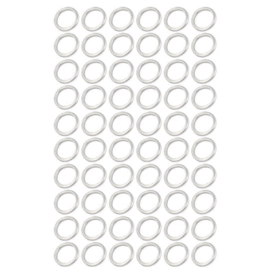 Harfington 12mmx16mmx2mm Engine Oil Drain Plug Crush Gasket Aluminum Washer Seals 60pcs