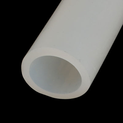 Harfington 19mm x 25mm Heat Resistant Soft Silicone Tube Hose Pipe 1M Length Milky White