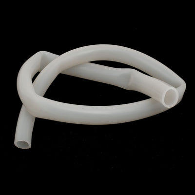 Harfington 19mm x 25mm Heat Resistant Soft Silicone Tube Hose Pipe 1M Length Milky White