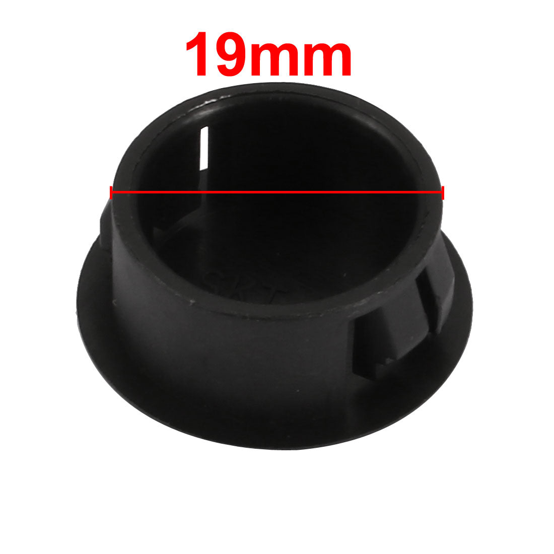 Harfington 19mm Dia Black Plastic Tubing Plug Door and Window Locking Hole Plugs
