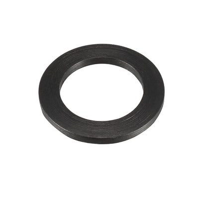 Harfington Rubber Round Flat Washer Assortment Size Flat Washers, Black Pack of 10