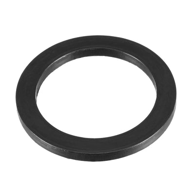 Harfington Rubber Round Flat Washer Assortment Size Flat Washers, Black Pack of 10