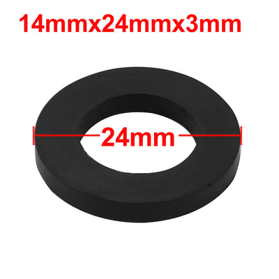 Harfington Uxcell Nitrile Rubber Flat Washers for Screw Bolt Thick Assortment Pack of 40