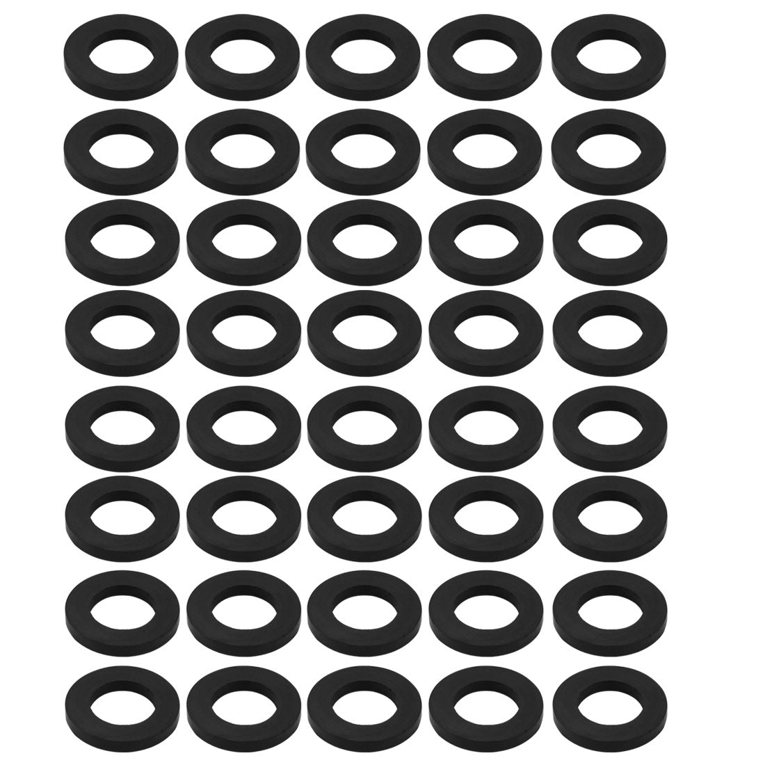 uxcell Uxcell Nitrile Rubber Flat Washers for Screw Bolt Thick Assortment Pack of 40