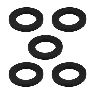 Harfington Nitrile Rubber Flat Washers for Screw Bolt Thick Assortment Pack of 5