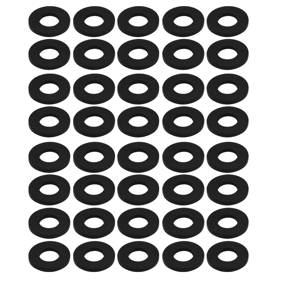 uxcell Uxcell Nitrile Rubber Flat Washers for Screw Bolt Thick Assortment Pack of 40
