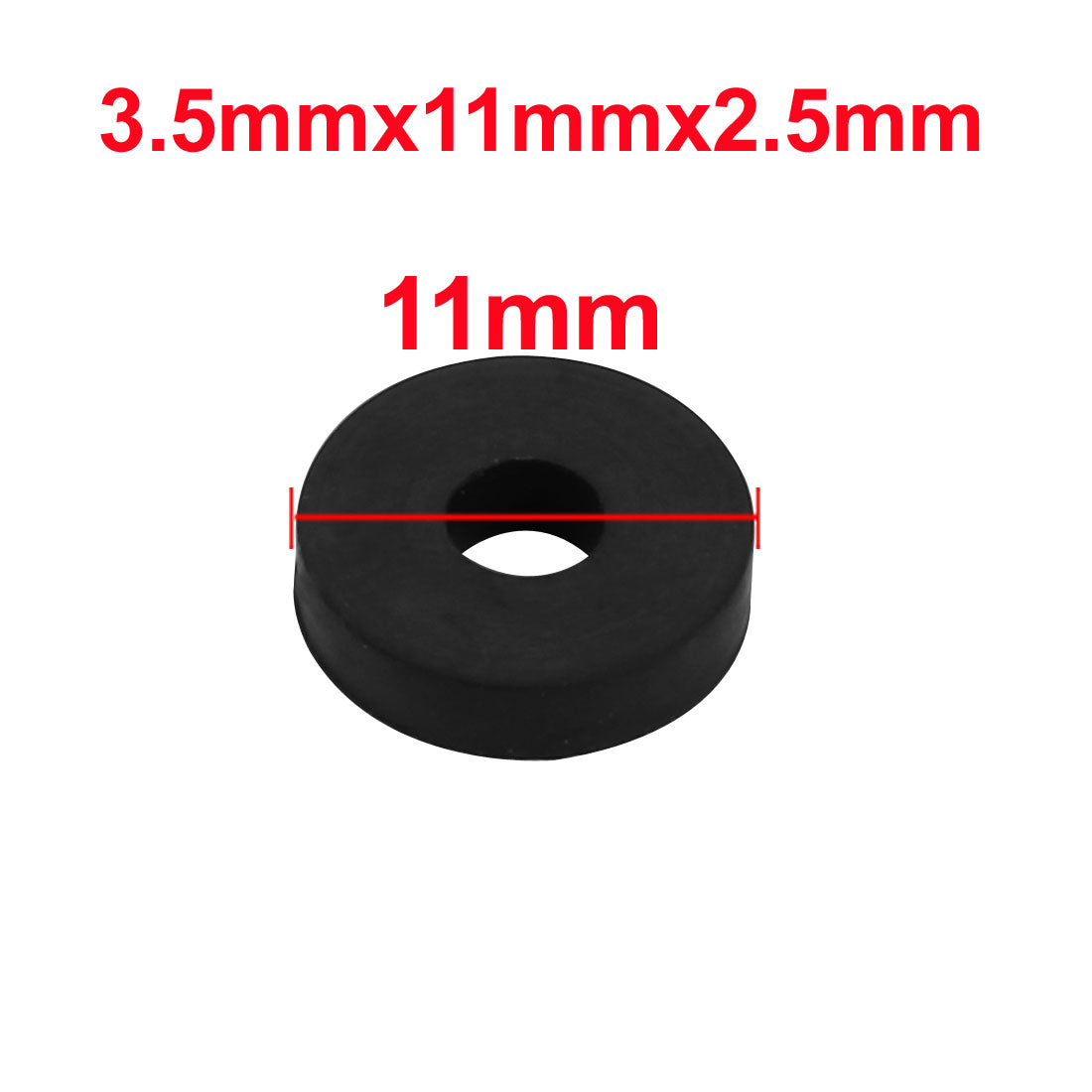 uxcell Uxcell Nitrile Rubber Flat Washers for Screw Bolt Thick Assortment Pack of 40