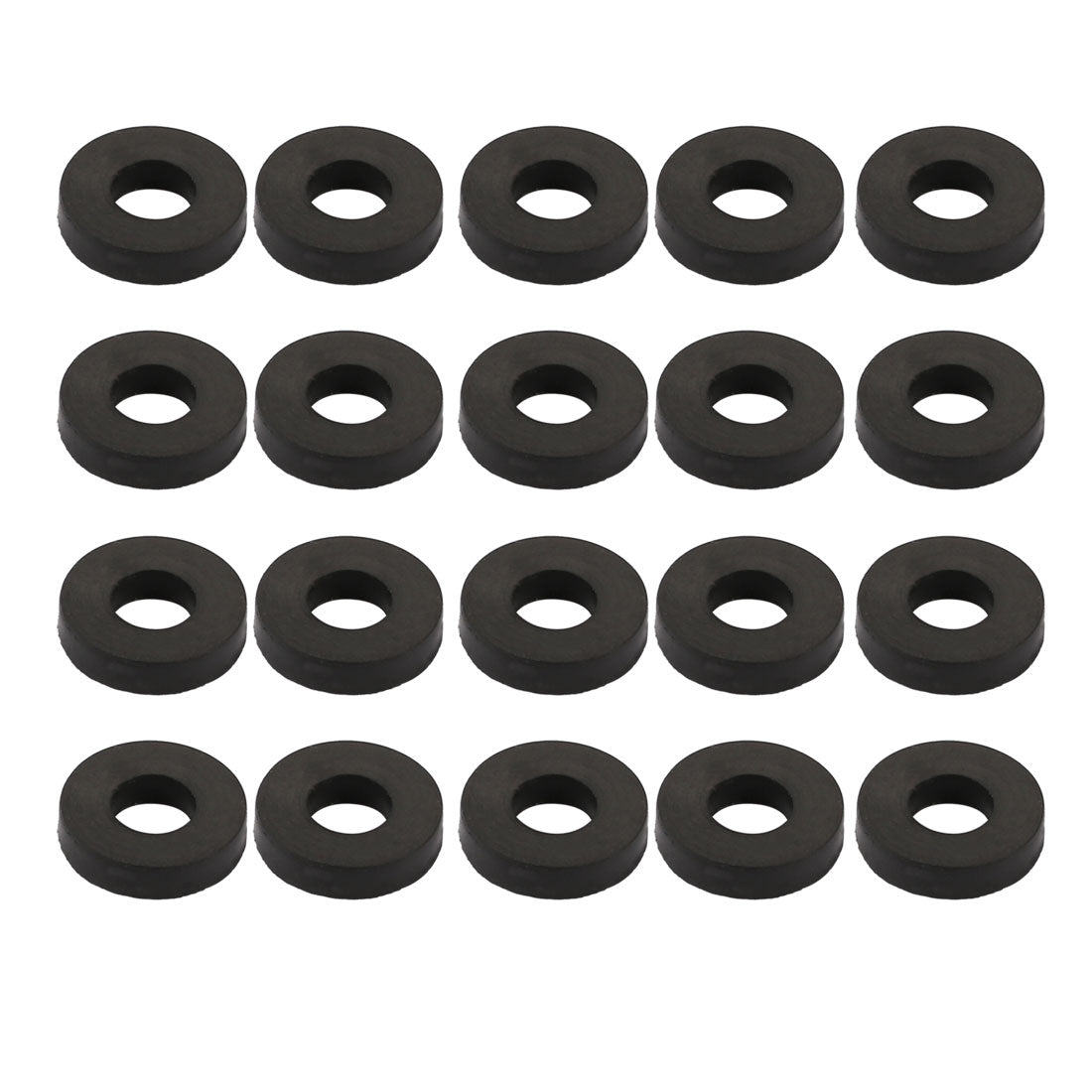 Harfington Nitrile Rubber Flat Washers for Screw Bolt Thick Assortment Pack of 20