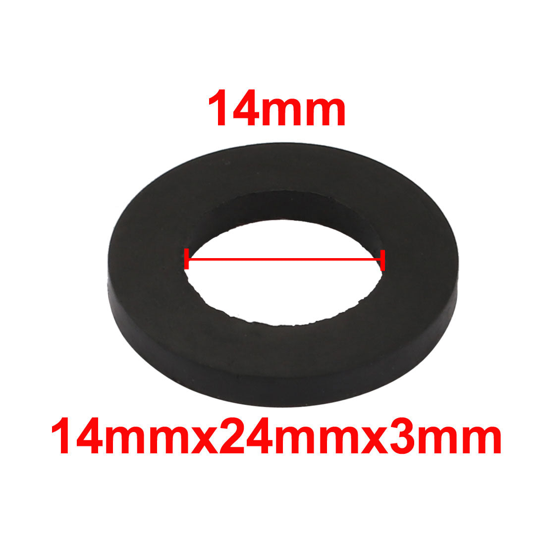 Harfington Nitrile Rubber Flat Washers for Screw Bolt Thick Assortment Pack of 5