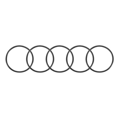 Harfington Nitrile Rubber O-Rings Metric Buna-N Sealing Gasket Black Pack of 25