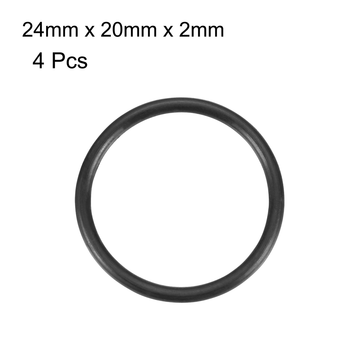 Harfington Nitrile Rubber O-Rings Metric Buna-N Sealing Gasket, Pack of 4