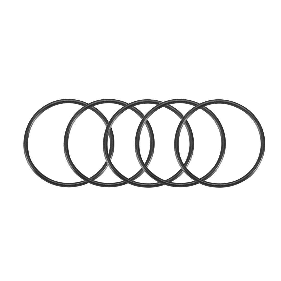 Harfington Nitrile Rubber O-Rings Metric Buna-N Sealing Gasket Black Pack of 25