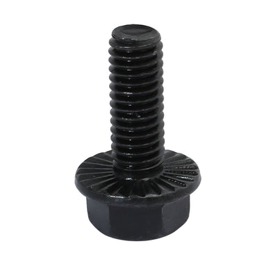 Harfington 40pcs M6x16mm Grade 10.9 40CR Hex Serrated Flange Bolt Frame Cap Screw