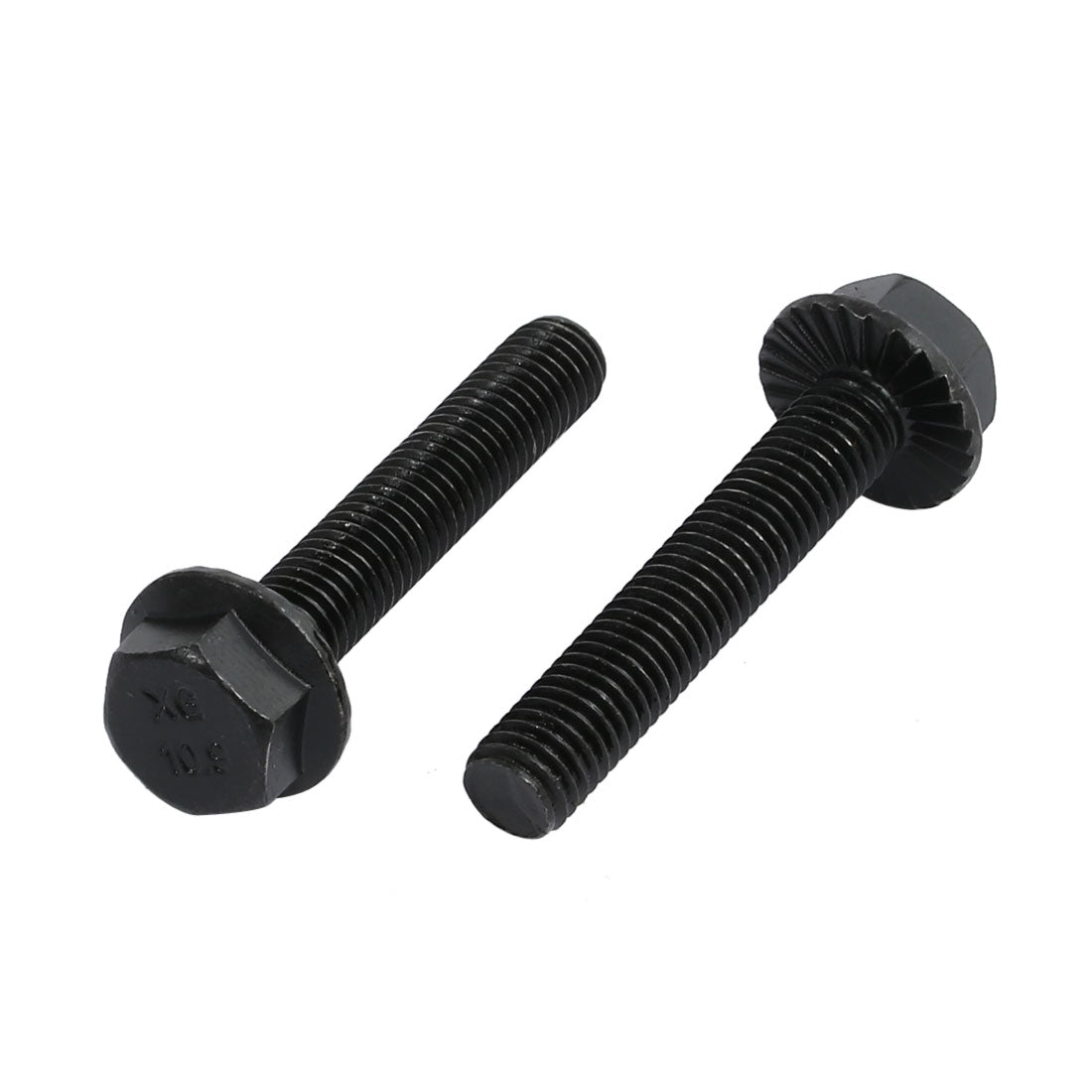 Harfington 20pcs M8x45mm Grade 10.9 40CR Hex Serrated Flange Bolt Frame Cap Screws