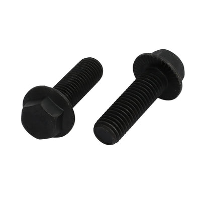 Harfington 4pcs M14x45mm Grade 10.9 40CR Hex Serrated Flange Bolt Frame Cap Screws