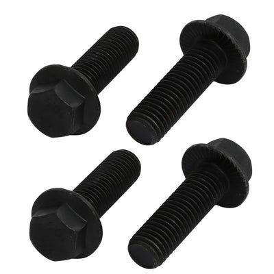 Harfington 4pcs M14x45mm Grade 10.9 40CR Hex Serrated Flange Bolt Frame Cap Screws