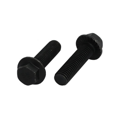 Harfington 4pcs M14x50mm Grade 10.9 40CR Hex Serrated Flange Bolt Frame Cap Screws