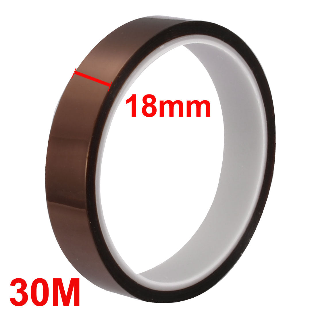 Harfington 18 mm Breite, 30 m Länge, einseitig elektrisch isoliertes Klebeband, Gold