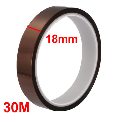 Harfington 18 mm Breite, 30 m Länge, einseitig elektrisch isoliertes Klebeband, Gold