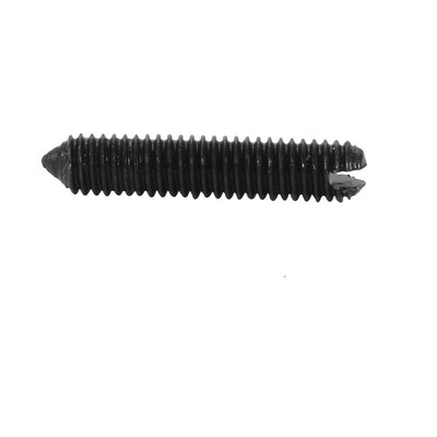 Harfington 100 Pcs M3x15mm Carbon Steel Slotted Drive Cone Point Grub Screw