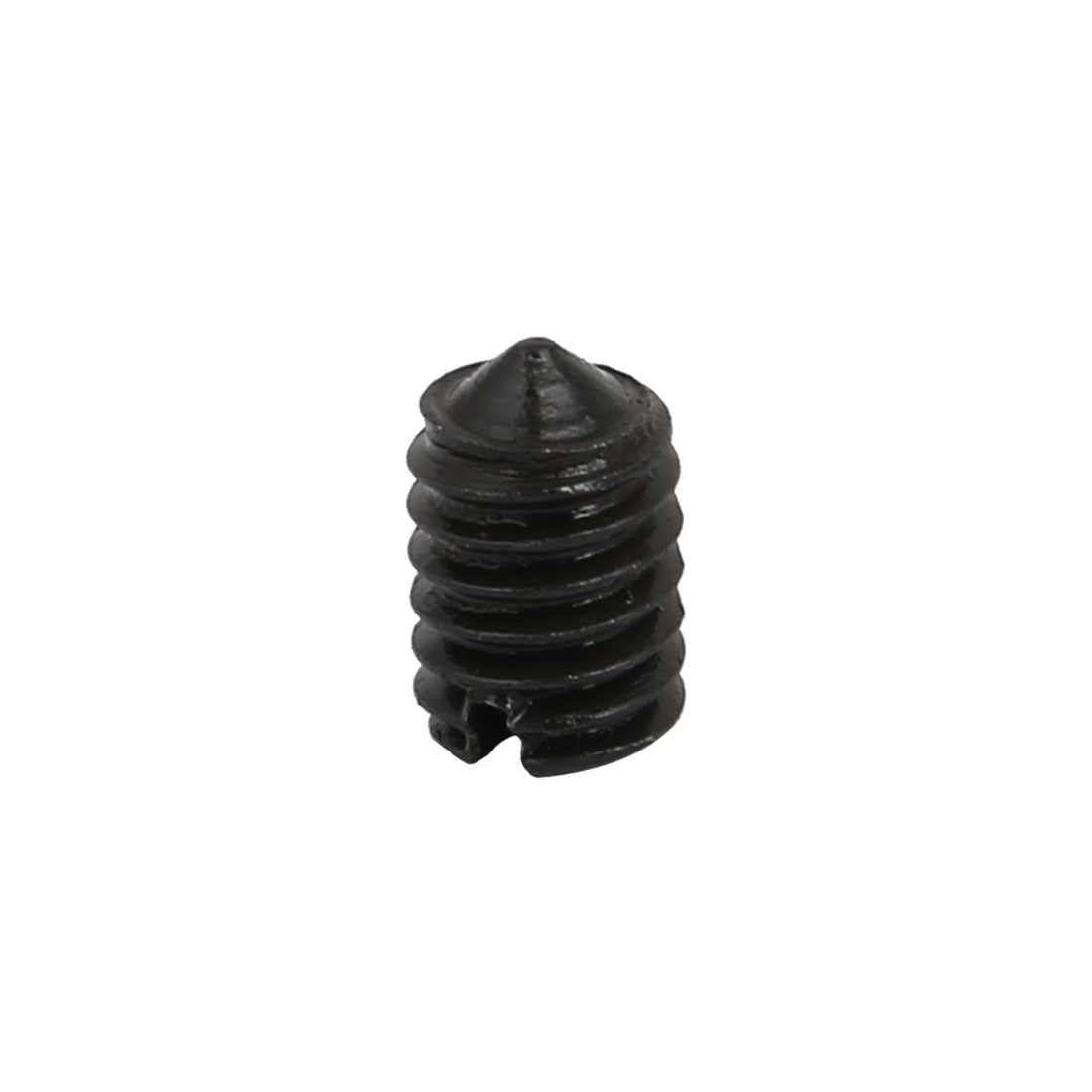 Harfington 100 Pcs M4x6mm Carbon Steel Slotted Drive Cone Point Grub Screw